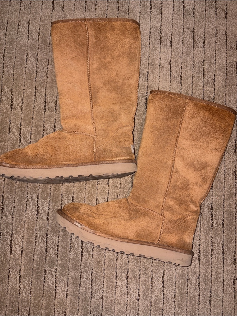 Ugg Classic Suede Tall Boots in Chestnut - Picture 3 of 8